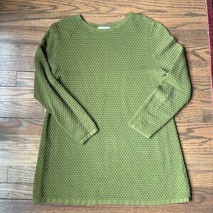 COS textured weave cotton tunic sweater - sz M
